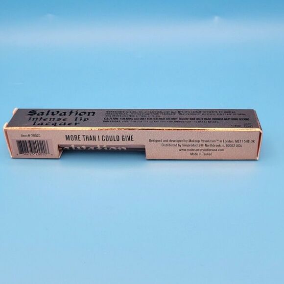 NIB Revolution Salvation Intense Lip Lacquer More Than I Could Give (Pink Nude) - Picture 2 of 5